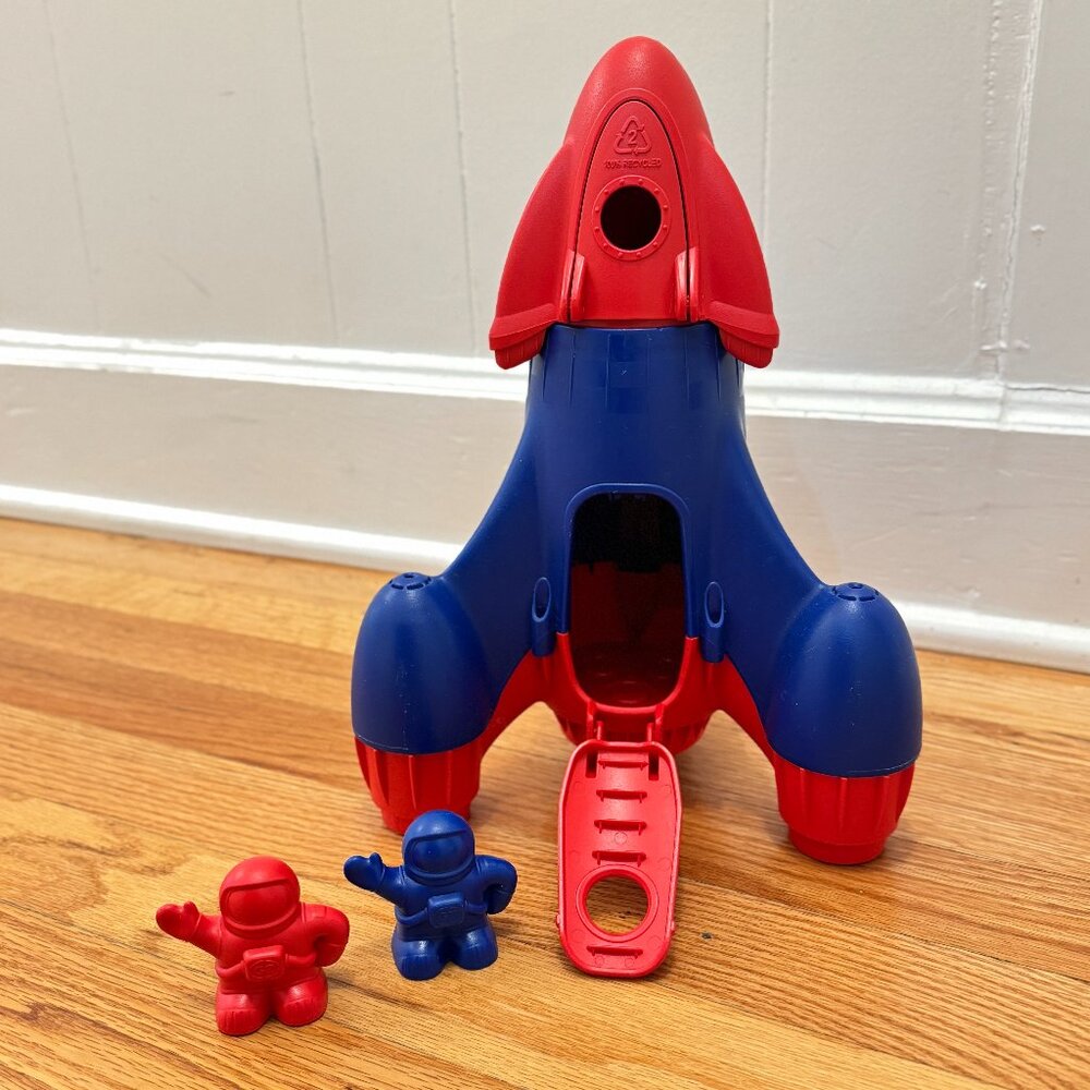 Green Toys Rocket + 2 Astronauts